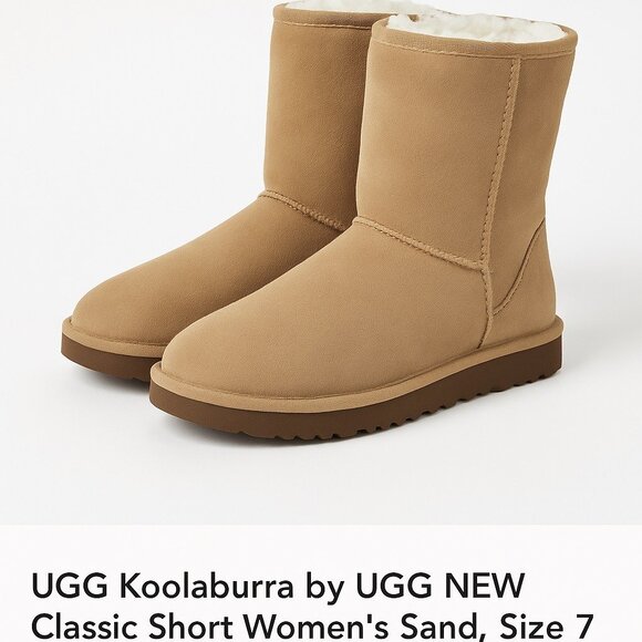 UGG Koolaburra by Classic Short Women's Sand, size 7 NEW - Picture 1 of 10